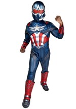Deluxe Kids Captain America Sam Wilson Costume Alt 2