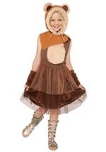 Girls Ewok Star Wars Costume Dress Alt 1