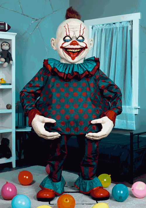 Gorging Georgie the Carnivore Clown Animatronic Main
