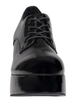 Mens Patent Black Disco Pimp Shoes Alt 4