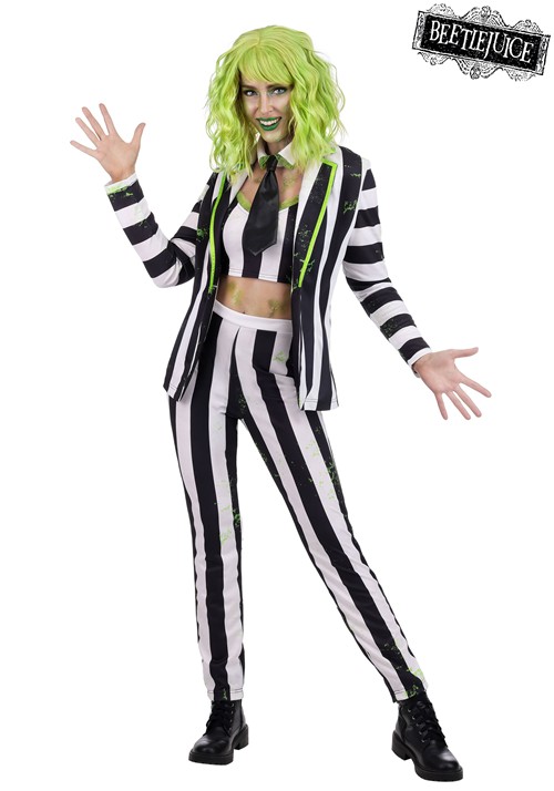 Womens Beetlejuice Costume Suit