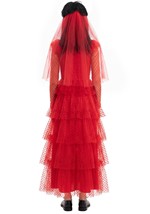 Womens Lydia Deetz Wedding Dress Costume Alt 1