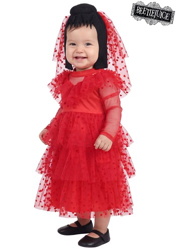 Girls Infant Lydia Deetz Wedding Costume 1