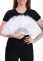 White Feather Fan Accessory
