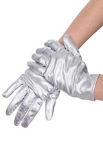 Adult Metallic Silver Gloves Alt 4