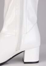 Girl's Patent White Gogo Costume Boots Alt 8