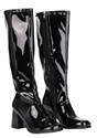 Womens Patent Black Gogo Costume Boots
