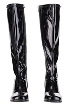 Womens Patent Black Gogo Costume Boots Alt 1