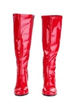 Women's Patent Red Gogo Costume Boots Alt 2
