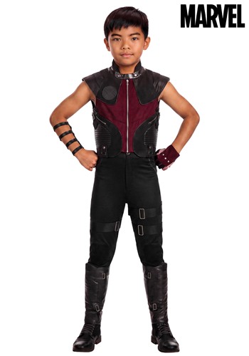 Boys Marvel Avengers Deluxe Hawkeye Costume Main 1