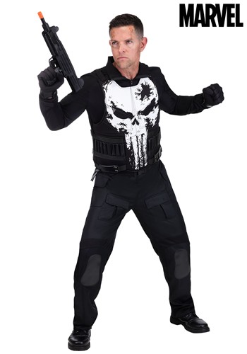Adult Marvel Deluxe Punisher Costume Main 1