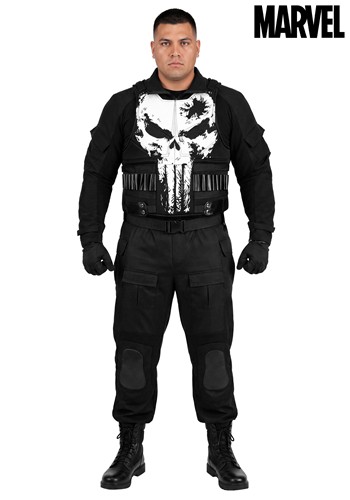 Plus Size Marvel Deluxe Punisher Costume Mens