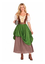 Women's Renaissance Tavern Maiden Costume new