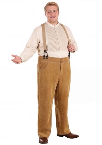 Plus Size Mens Working Class 1920s Costume