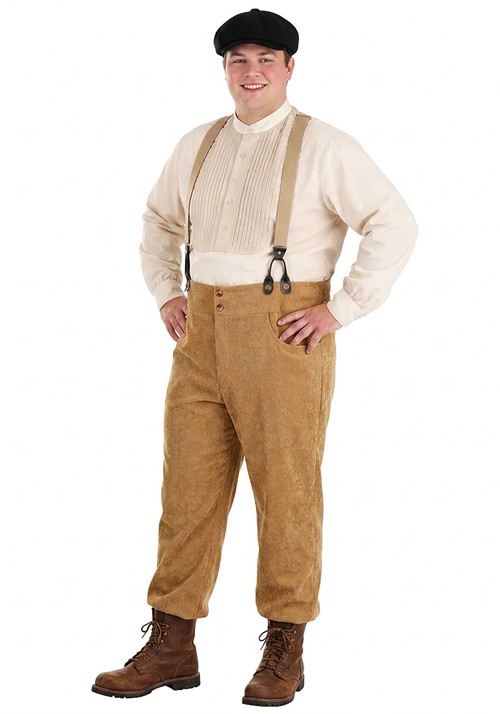 Plus Size Working Class 1920s Costume for Men