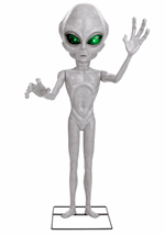 4.5FT Little Grey Man Alien Animatronic Decoration Alt 2
