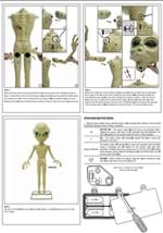 4.5FT Little Grey Man Alien Animatronic Decoration 9