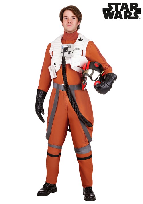 Adult Star Wars Deluxe Poe Dameron Costume Pilot