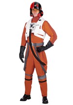 Adult Star Wars Deluxe Poe Dameron Costume Pilot Alt 1