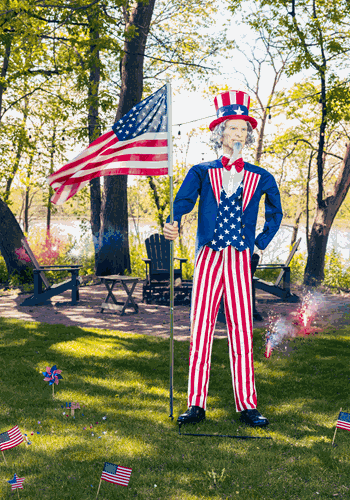 6.5FT Uncle Sam Animatronic Decoration