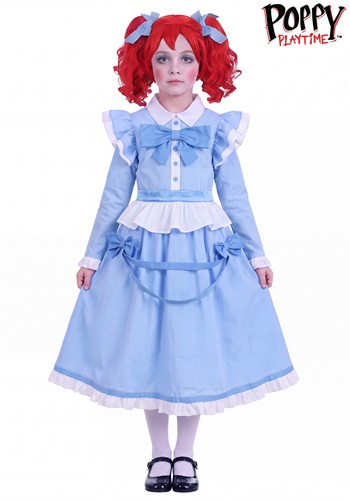Girls Poppy Playtime Poppy Costume Dress