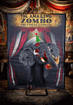 Zombo the Undead Elephant Actormatronic Decoration