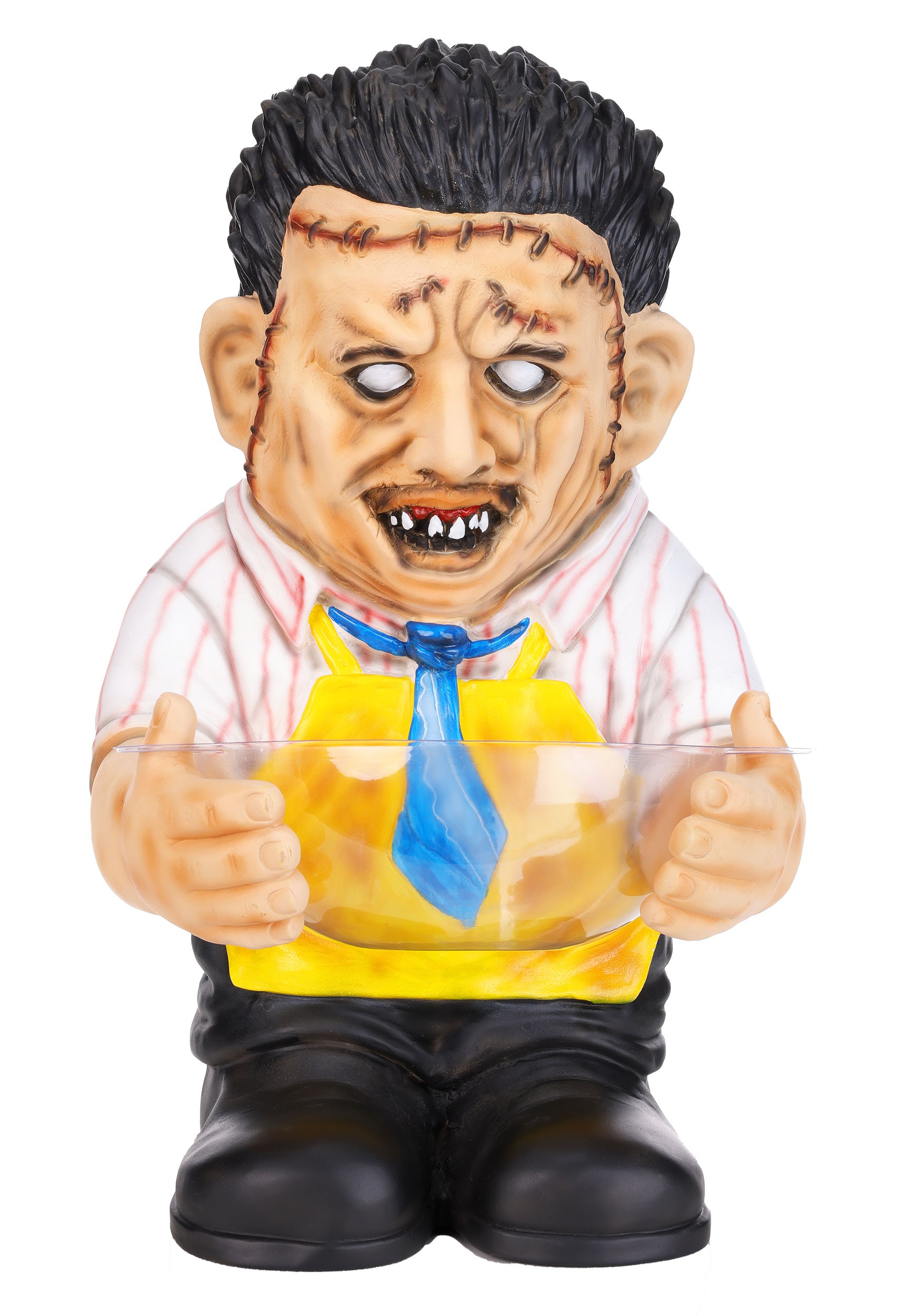 Leatherface Treat Bowl Holder Halloween Decoration | Licensed Decorations