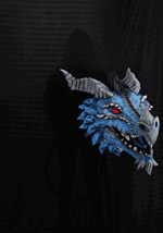 3FT Blue Dragons Head Actormatronic Decoration Alt 1