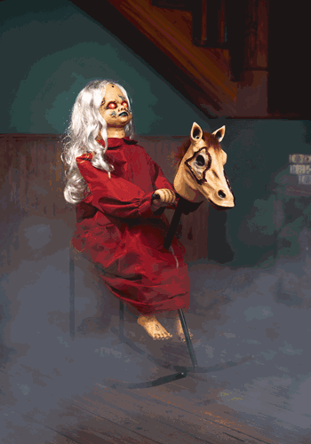 3.5FT Rocking Rebecca the Zombie Doll Animatronic