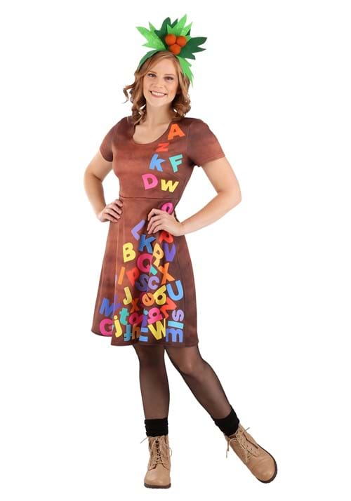 Womens Alphabet Dress Costume