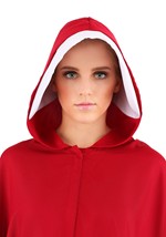 Women's Red Cloak Costume Alt 6