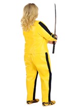 Women's Yellow Leather Ninja Assassin Costume Alt 5