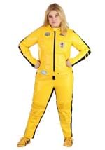 Women's Yellow Leather Ninja Assassin Costume Alt 5