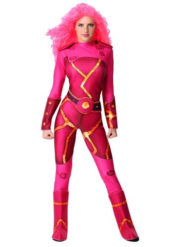 Womens Fiery Superhero Costume