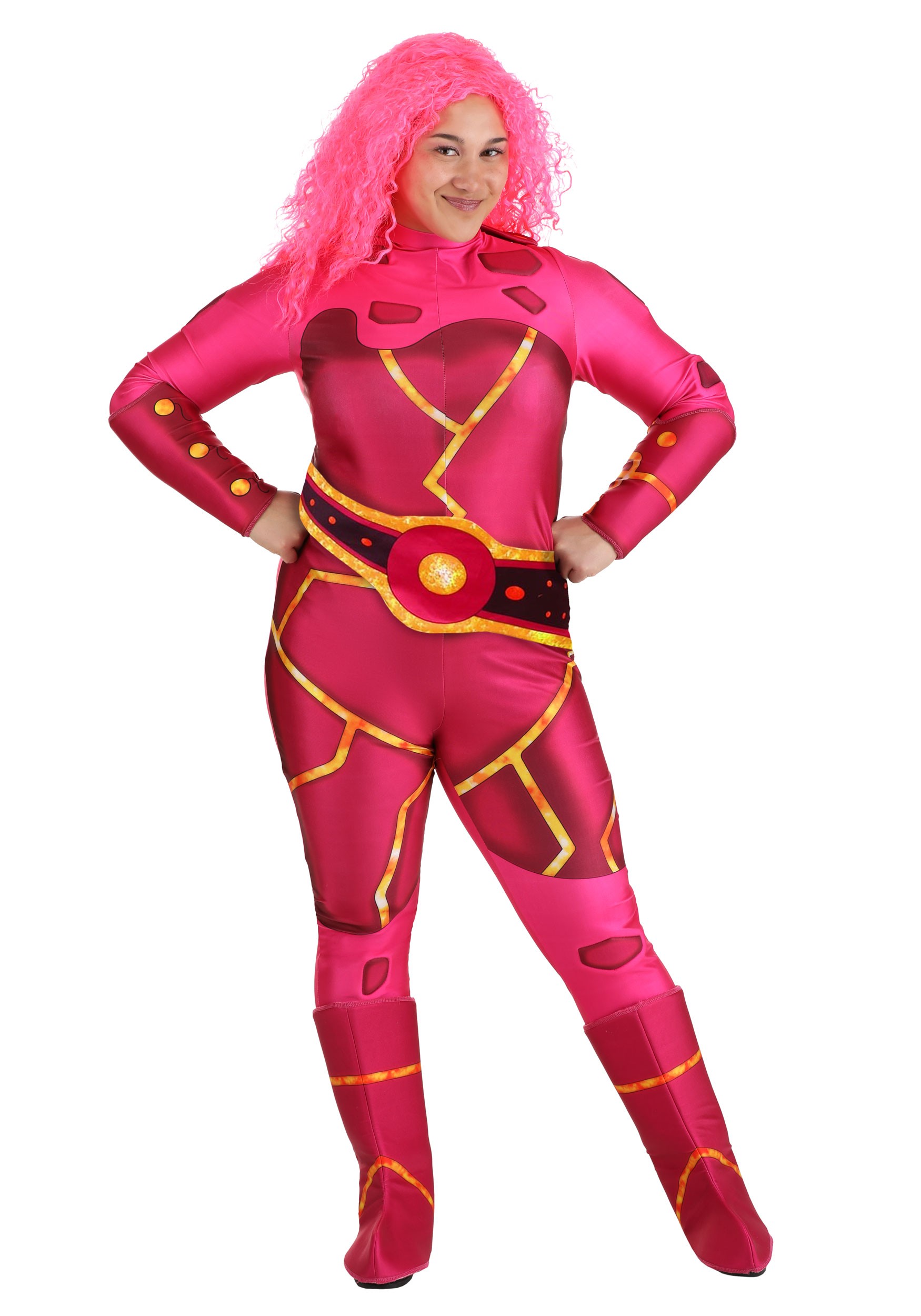 Plus Size Fiery Superhero Women's Costume | Movie Costumes