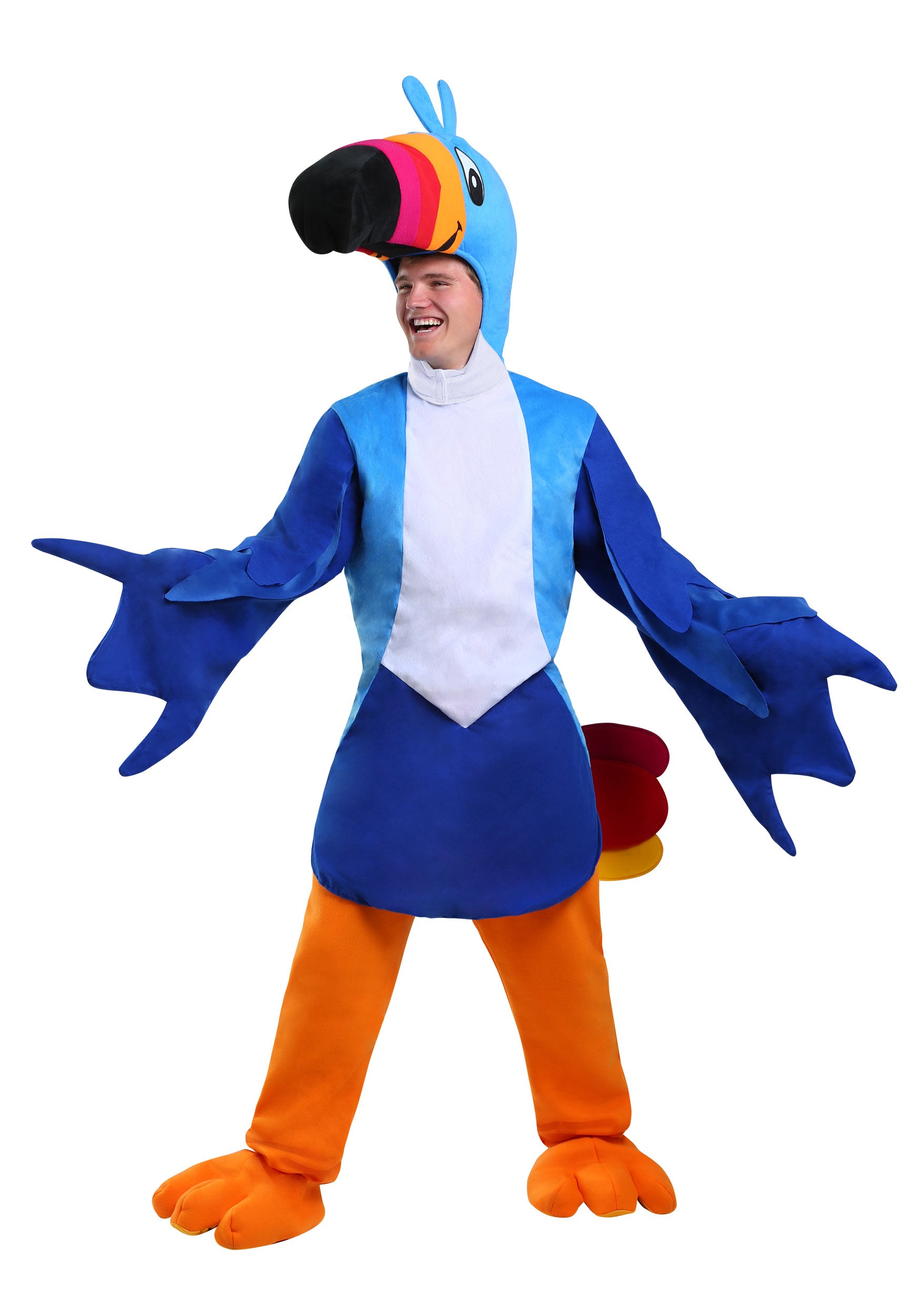 Bright Blue Toucan Adult Costume | Cereal Costumes