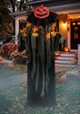 Creepy Jeeves the Pumpkin Greeter Animatronic Decoration