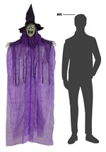 7FT Luxara the Lavender Witch Hanging Decoration 4