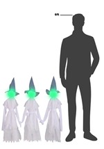 Trio of Glowing Ghosts Yard Decoration Alt 5