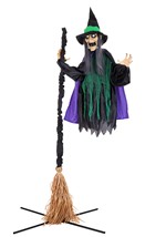 6 ft. Hovering Hortense Animatronic Witch Decoration  Alt 7