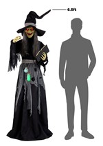 6.5 ft. Auntie Althea the Storybook Witch Animatronic Decora