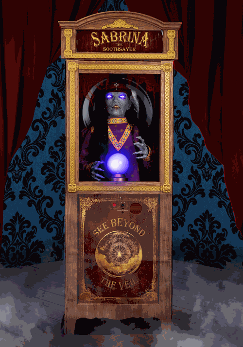 Sabrina the Fortune Teller Animatronic Decoration